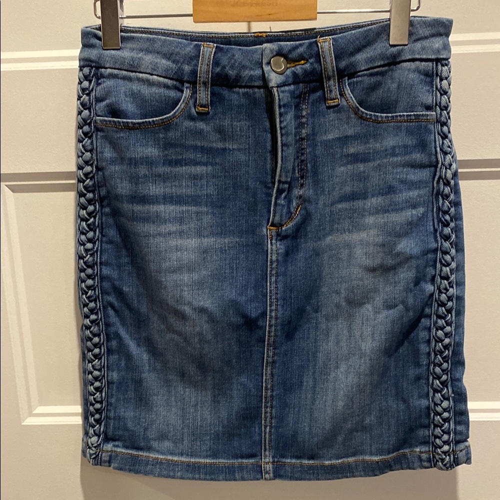 Joe's Jeans Blue Pencil Skirt Knee-Length Casual